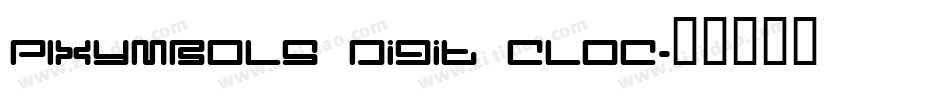 PIXymbols Digit Cloc字体转换